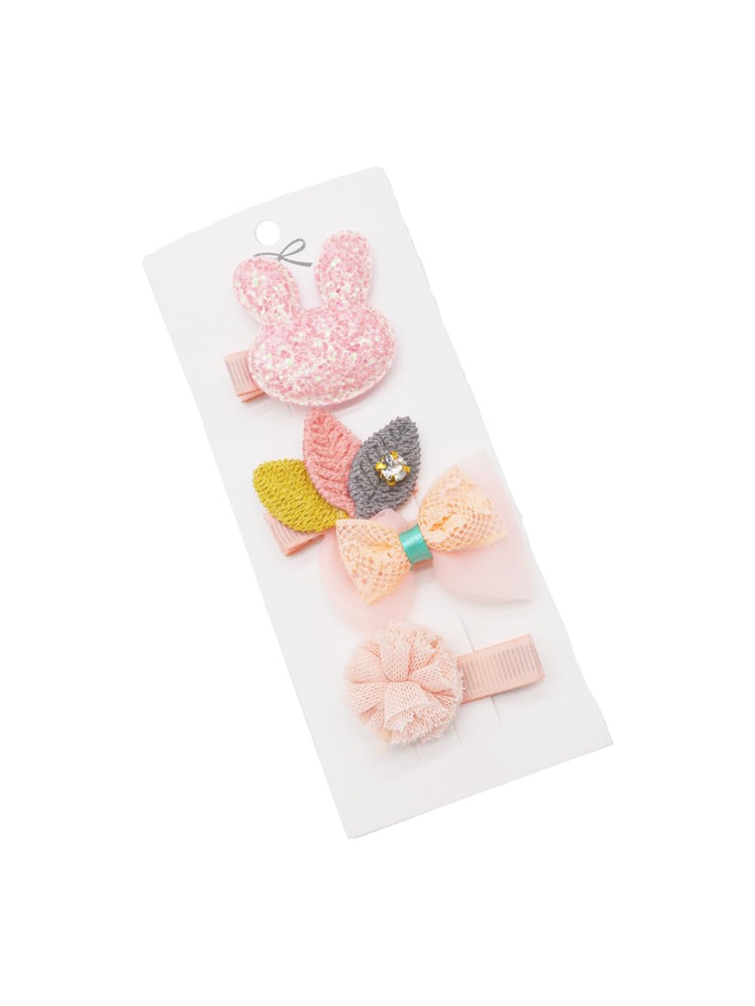 

SYGA Girls Set Of 4 Embellished Alligator Hair Clip, Assorted