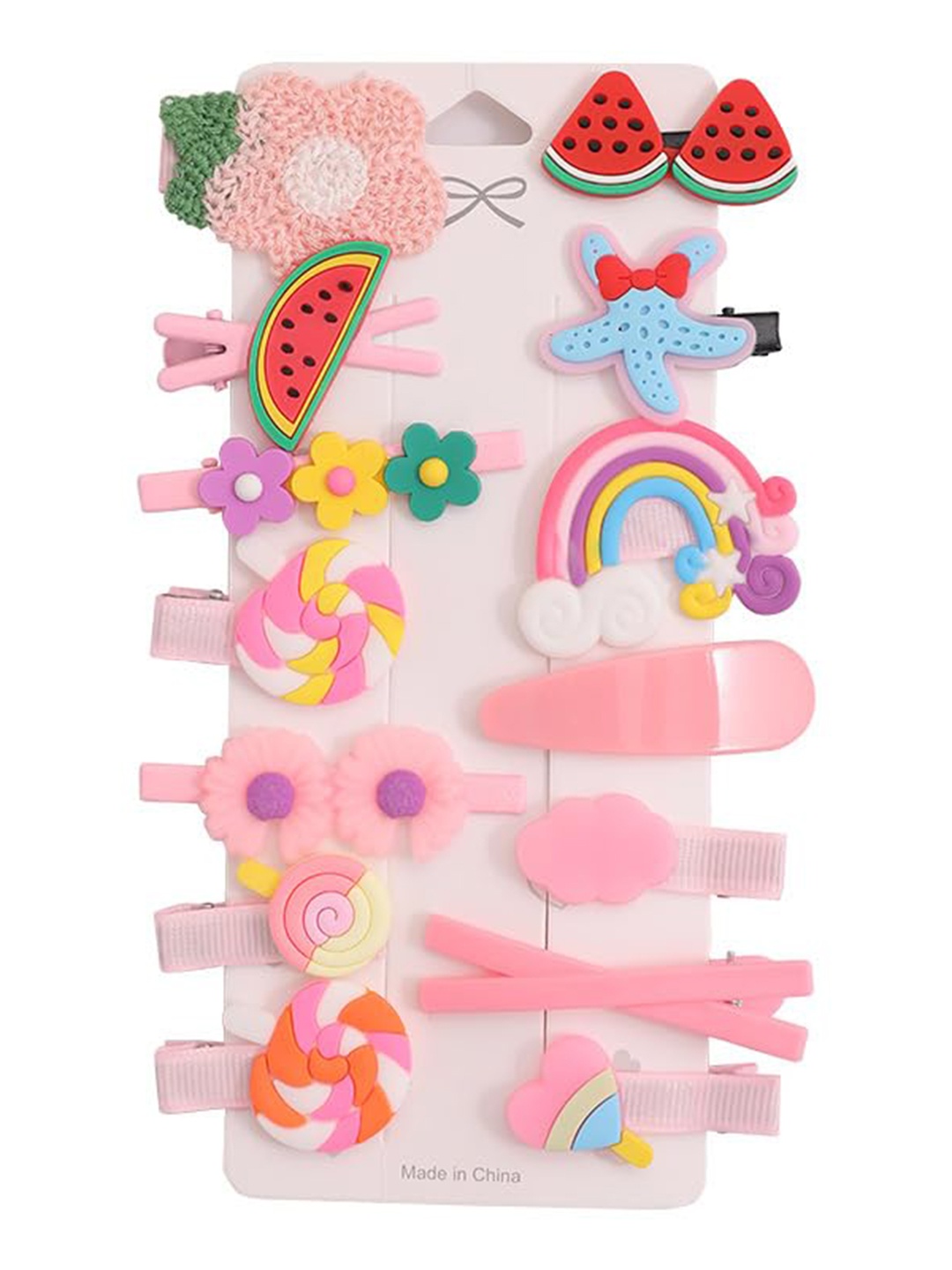 

SYGA Girls Set Of 14 Alligator Hair Clips, Assorted