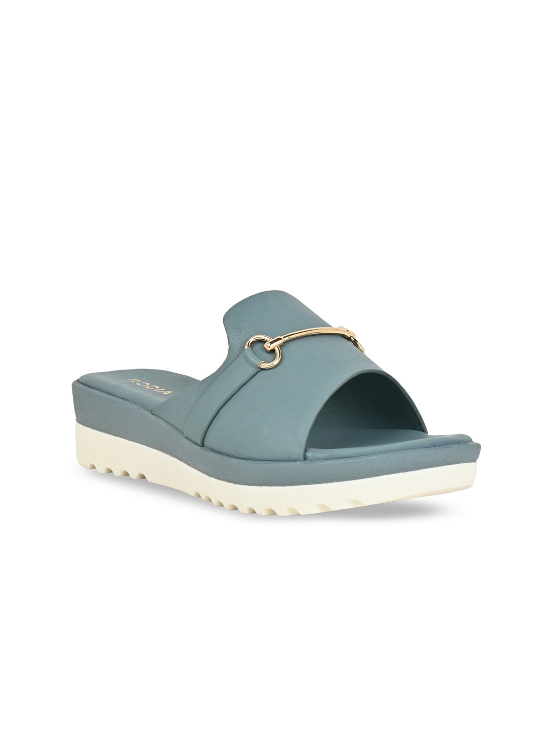 

Rocia Embellished Open Toe Wedge Heels, Blue
