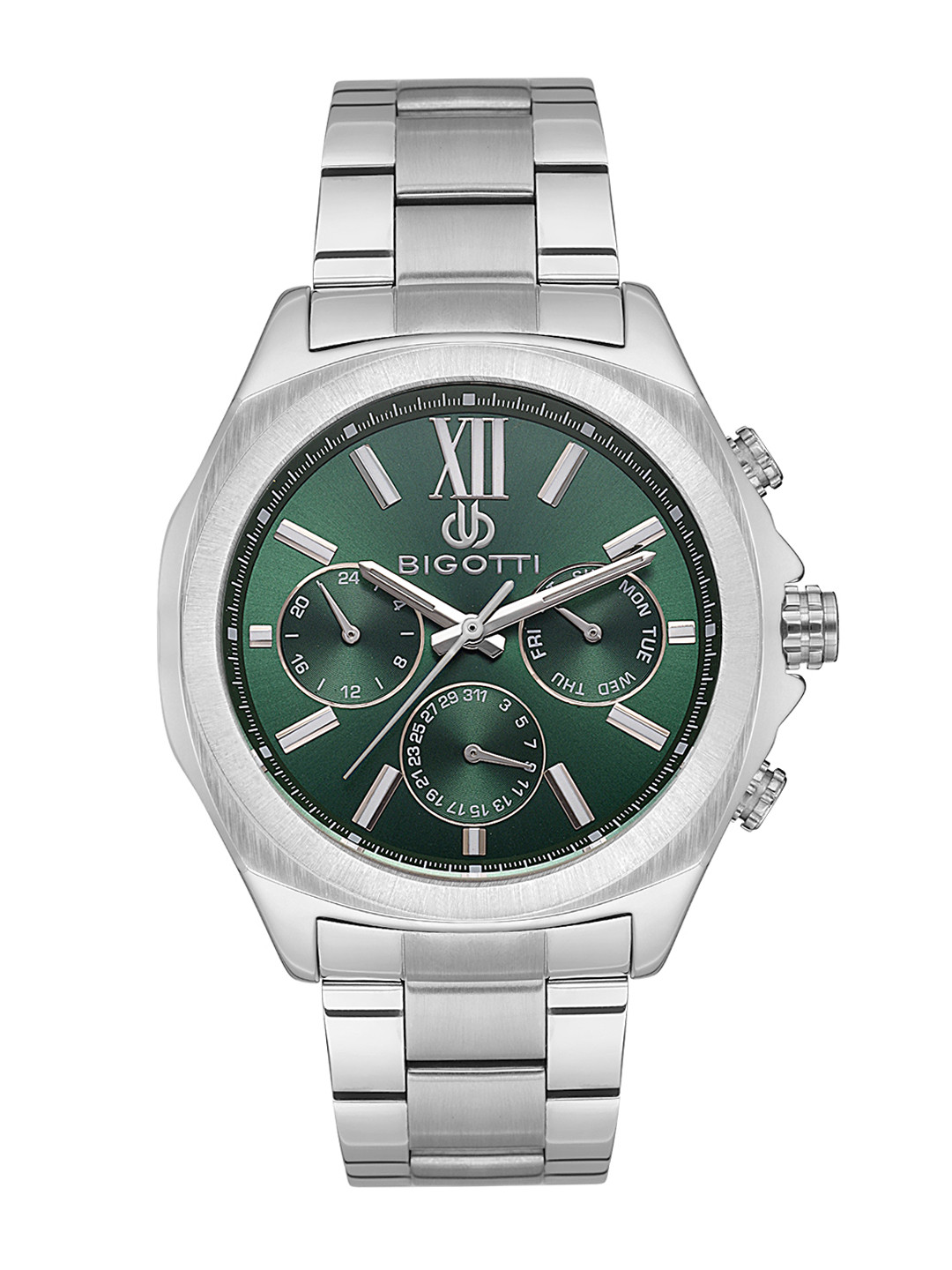 

BIGOTTI Men Dial & Stainless Steel Bracelet Style Straps Analogue Watch BG.1.10518-2, Green