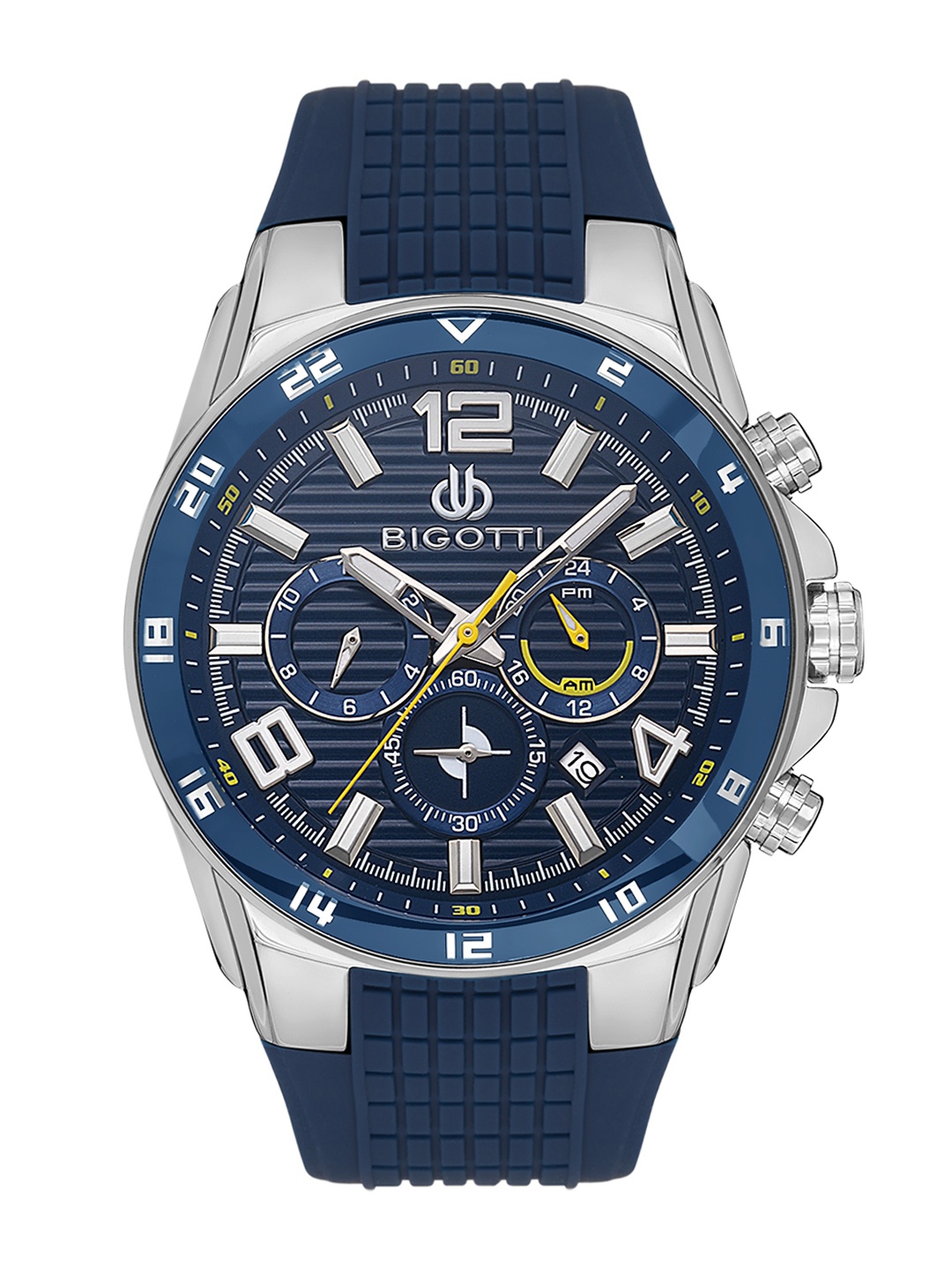 

BIGOTTI Men Textured Stainless Steel Analogue Watch BG.1.10552-2, Blue