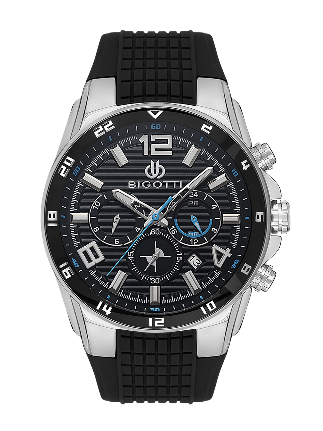 

BIGOTTI Men Textured Straps Analogue Watch BG.1.10552-1, Black
