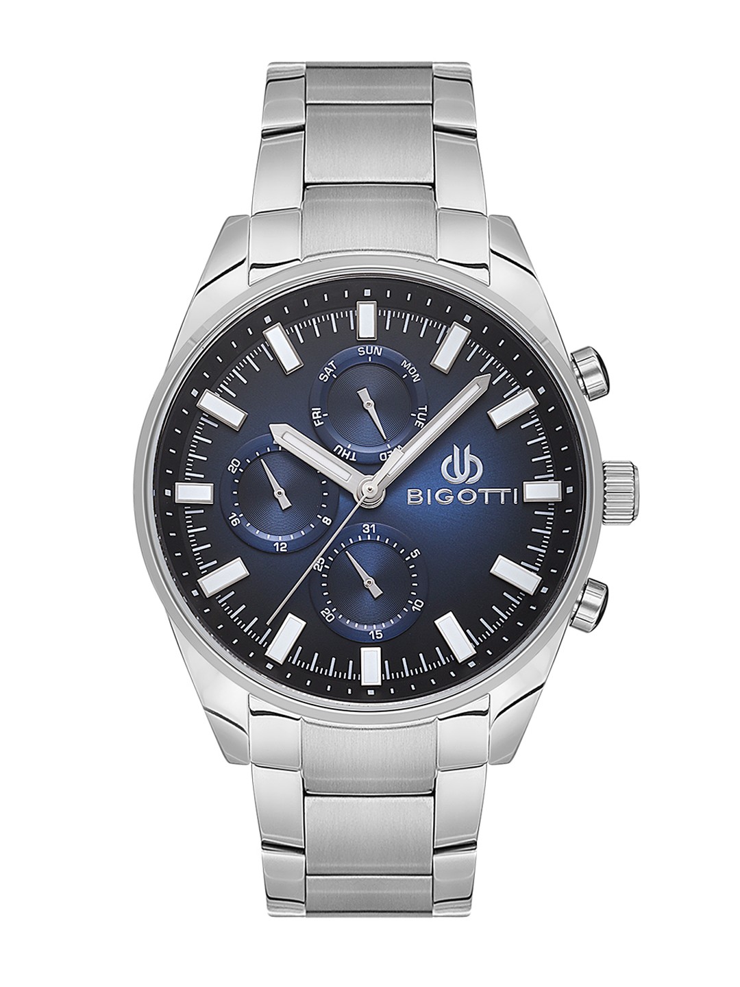 

BIGOTTI Men Stainless Steel Bracelet Style Straps Analogue Watch BG.1.10515-3, Blue