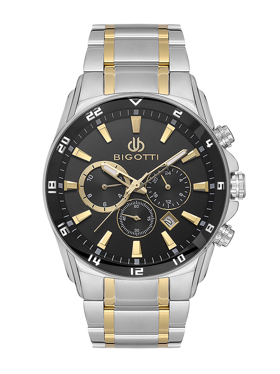 

BIGOTTI Men Dial & Stainless Steel Bracelet Style Straps Analogue Watch BG.1.10544-5, Black