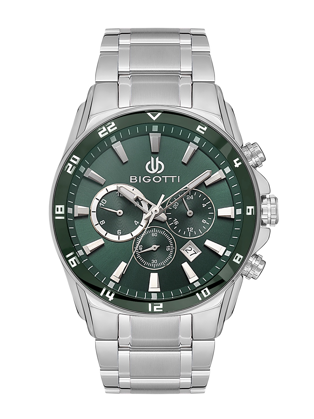 

BIGOTTI Men Dial & Stainless Steel Bracelet Style Straps Analogue Watch BG.1.10544-3, Green
