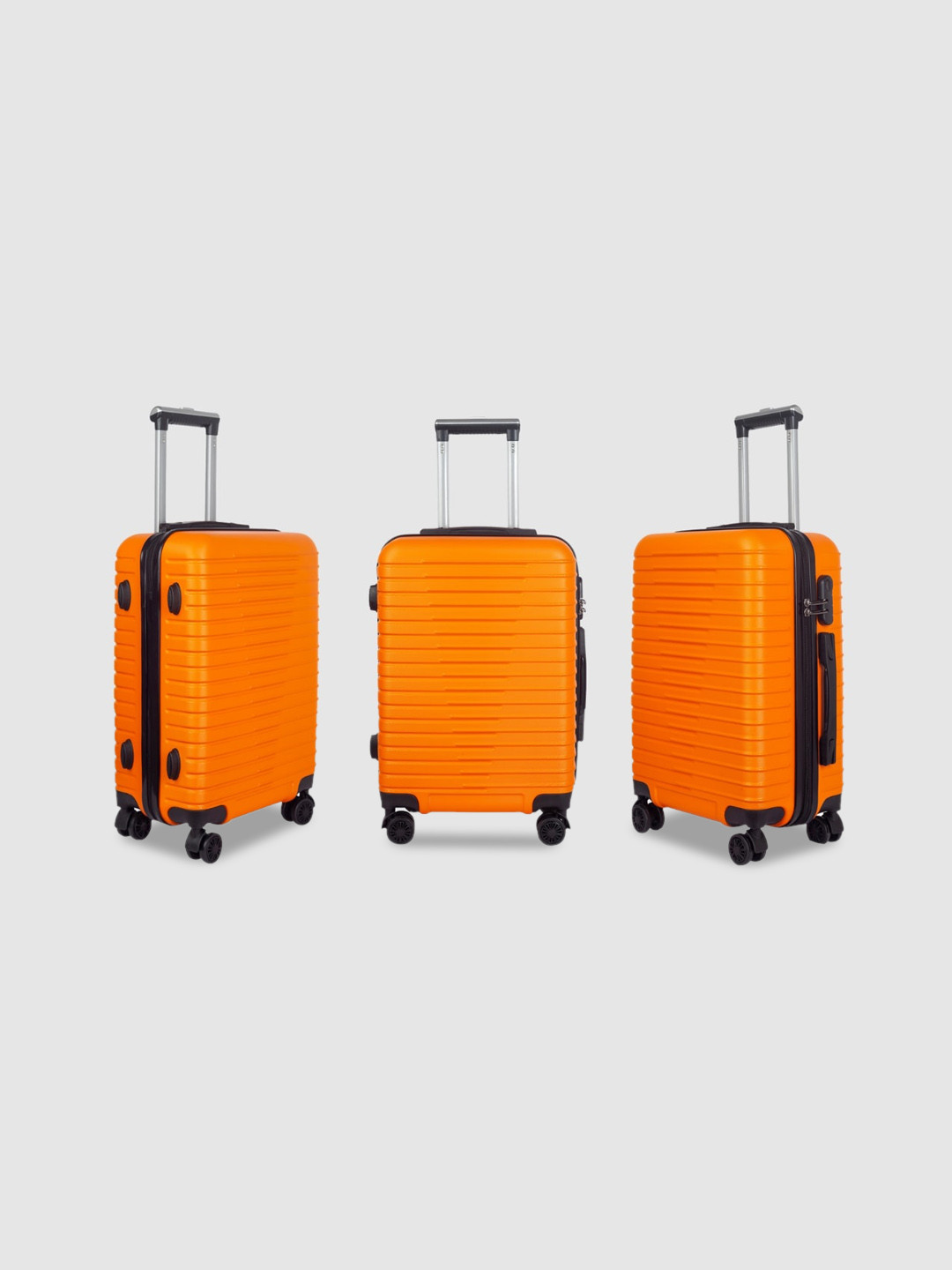 

3G Textured Hard-Sided Medium Trolley Bag, Orange