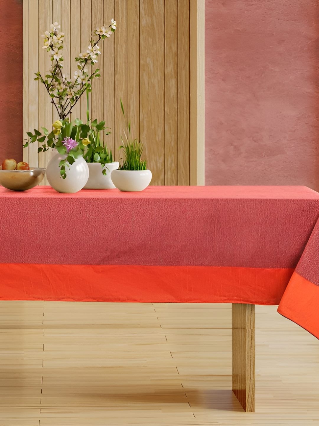 

CASA-NEST Orange Cotton 4 Seater Table Cover