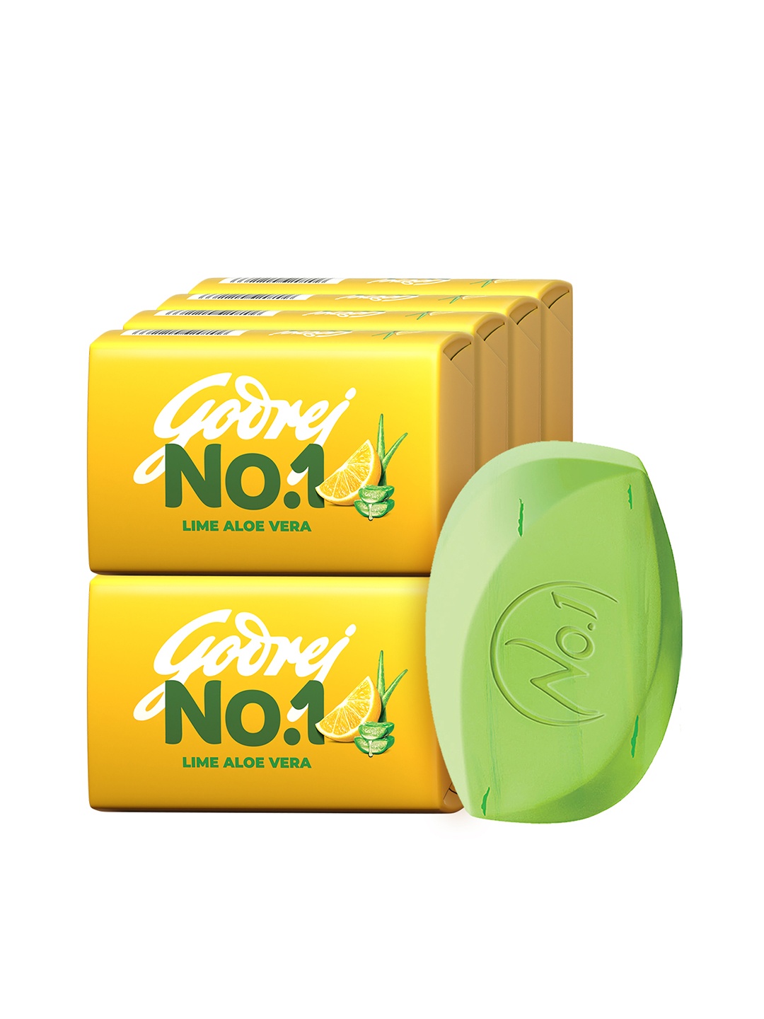 

Godrej No.1 Set of 9 Lime & Aloe Vera Soap - 150 g Each, Green