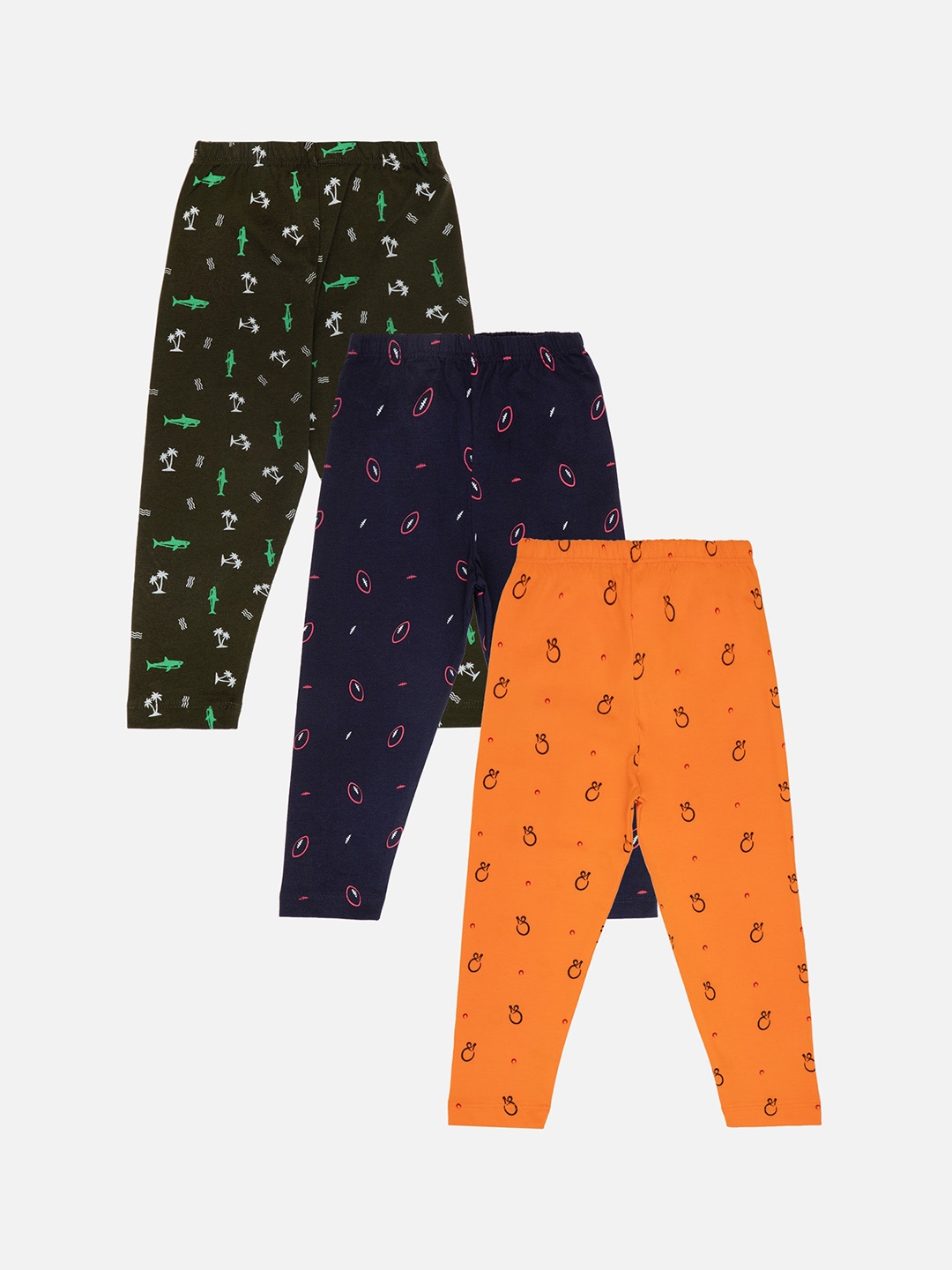 

Bodycare Boys Pack Of 3 Assorted Printed Cotton Straight Leg Lounge Pants