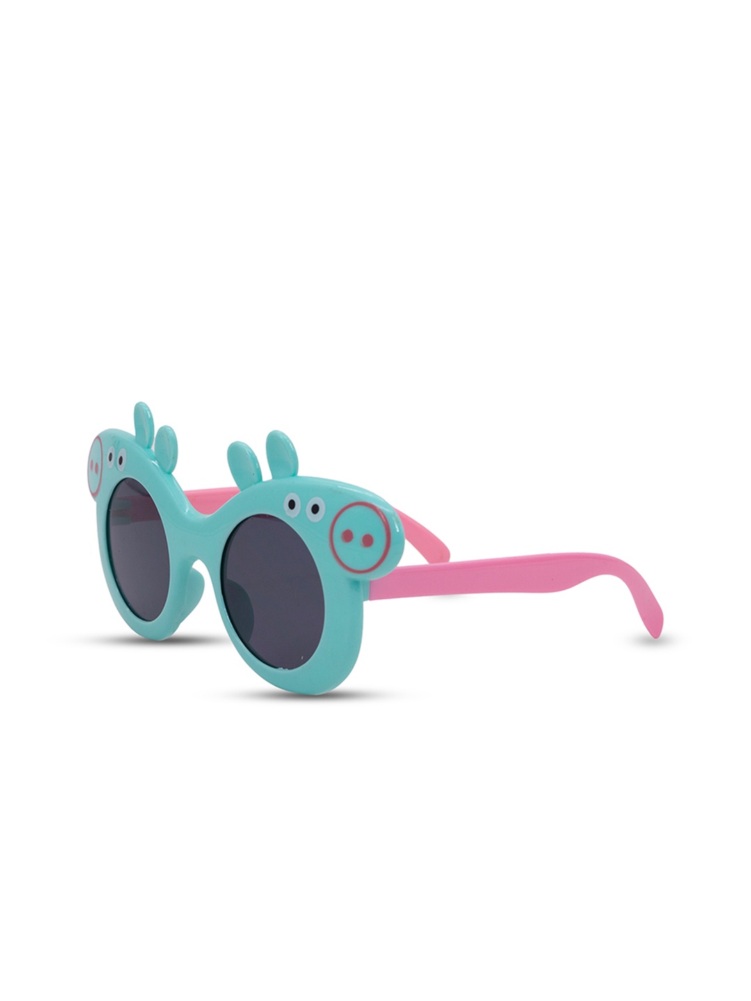 

SYGA Unisex Kids Round Sunglasses with UV Protected Lens, Black