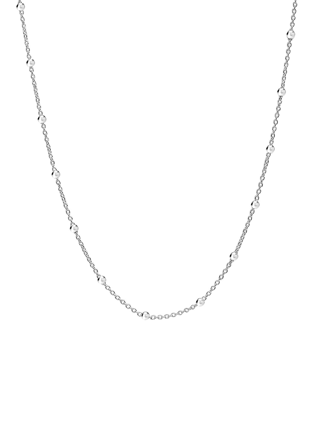 

LeCalla 925 Sterling Silver Plated Cubic Zirconia Studded Necklace