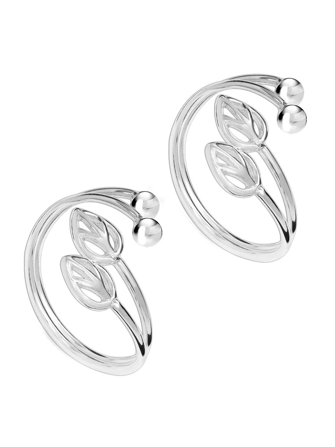 

LeCalla 925 Sterling Silver Plated Leaf Toe Ring