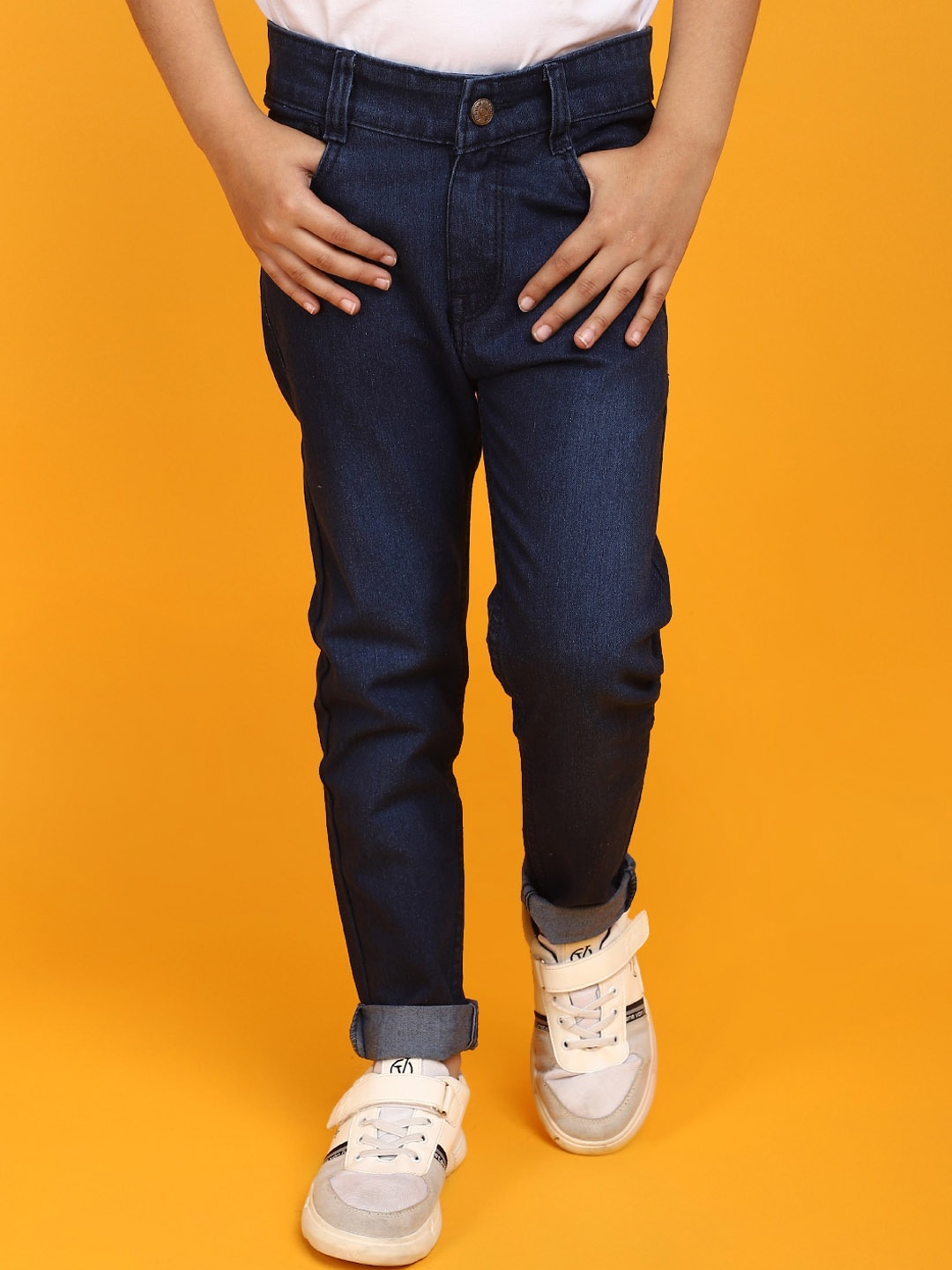

V-Mart Boys Clean Look Light Fade Cotton Jeans, Blue