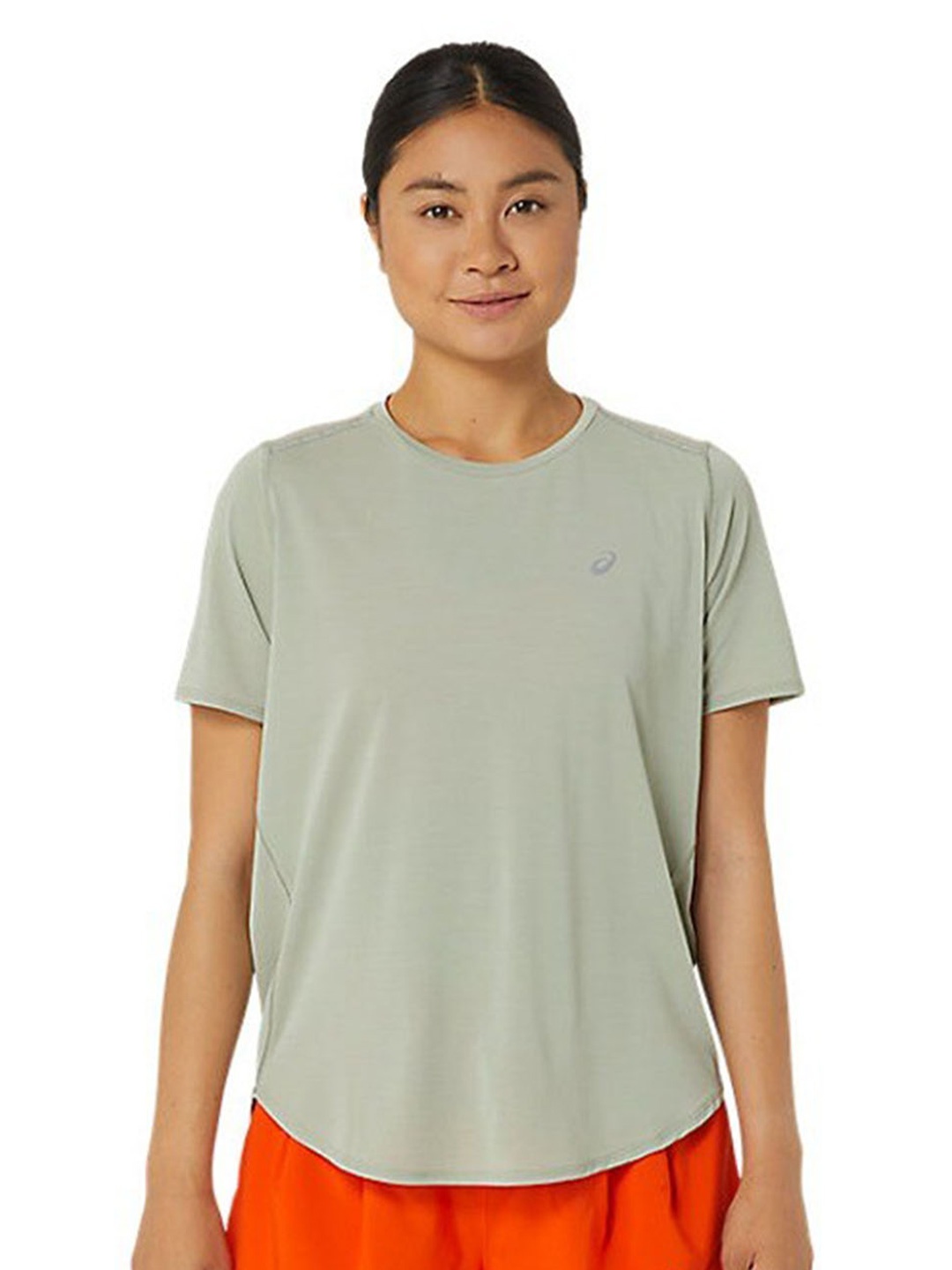 

ASICS Round Neck Short Sleeves Regular Fit Sports T- Shirt, Grey