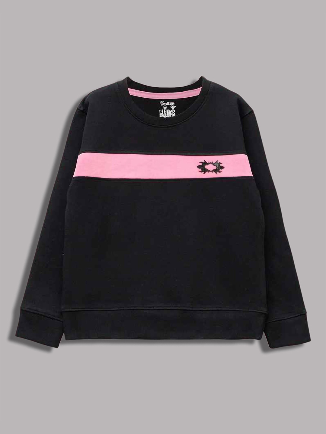

BAESD Boys Printed Round Neck Cotton Sweatshirt, Black