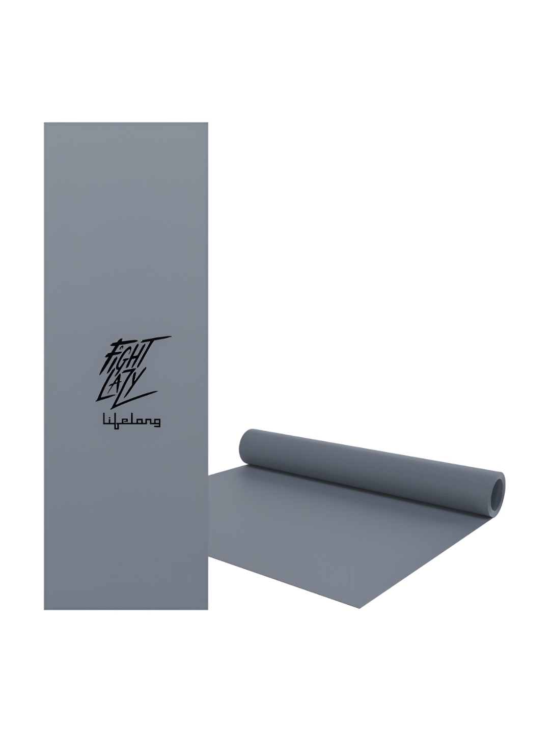 

Lifelong Grey Printed Rectangular Anti-Slip Yoga Mat