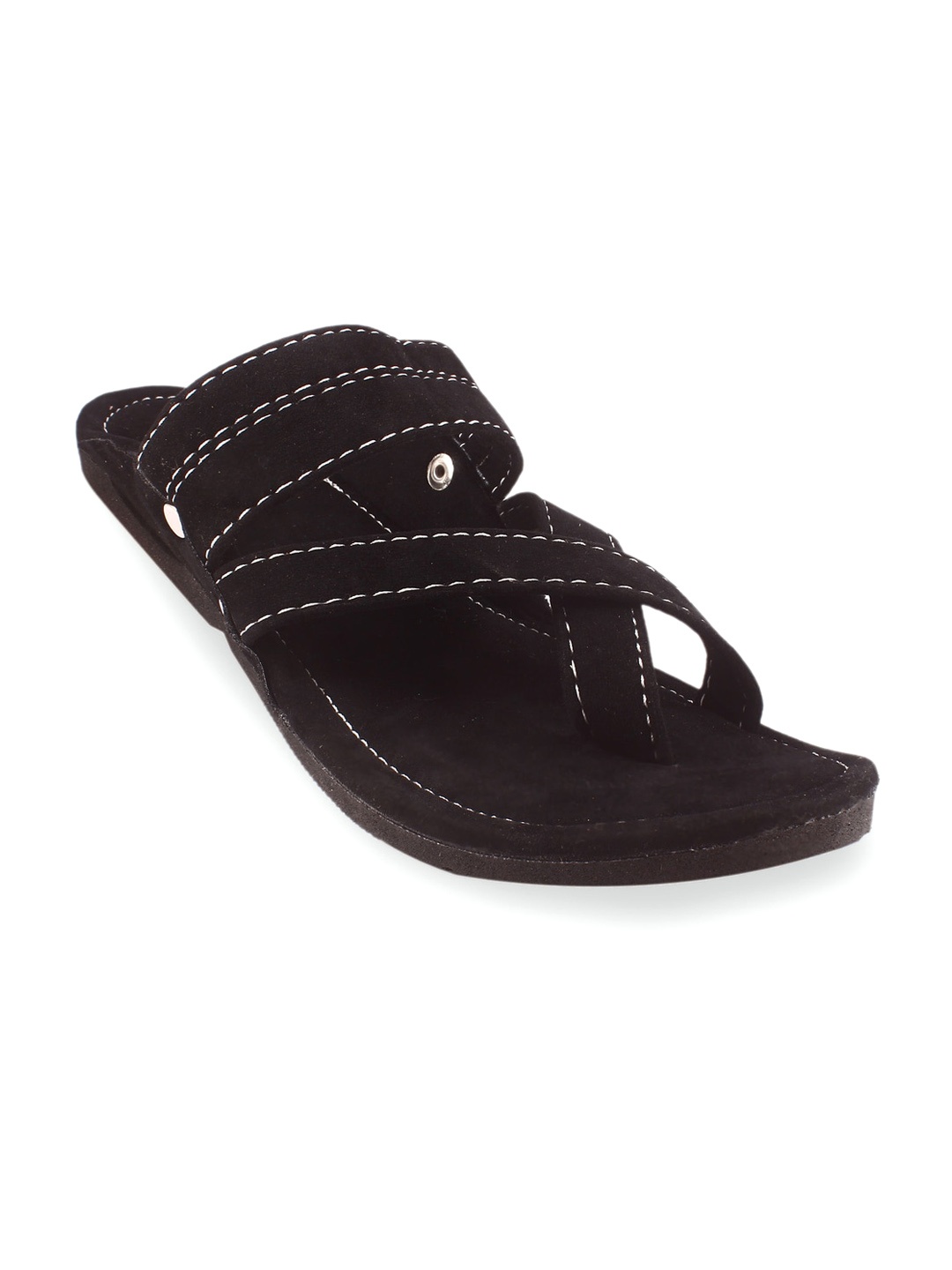 

Apratim One Toe Comfort Sandals, Black