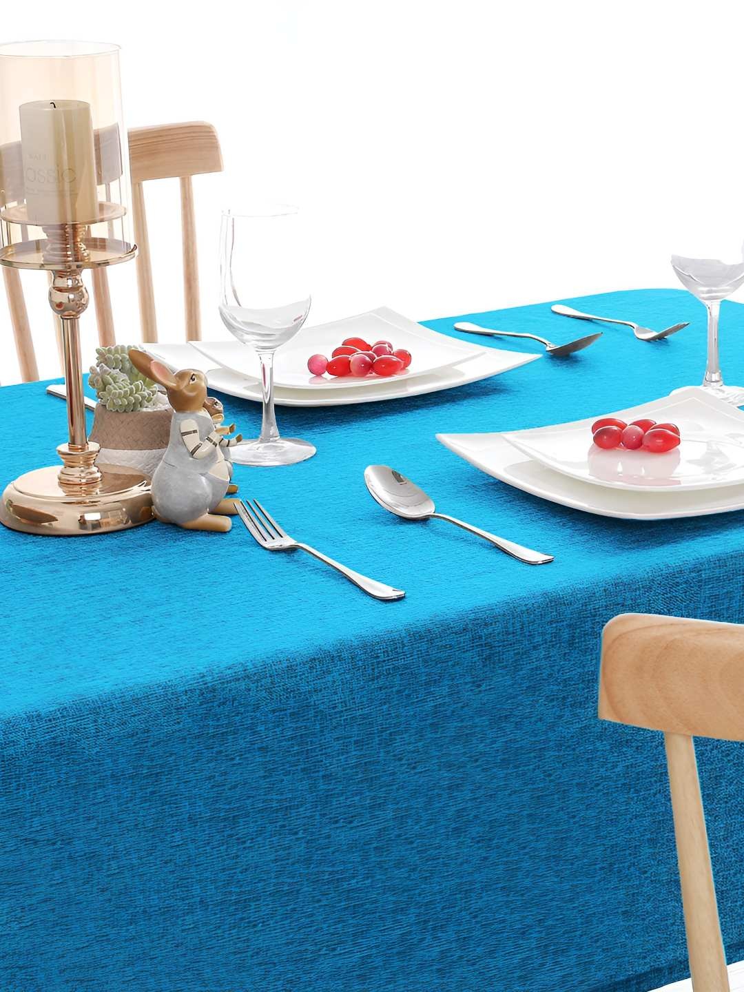

CASA-NEST Blue Jute 6 Seater Table Cover
