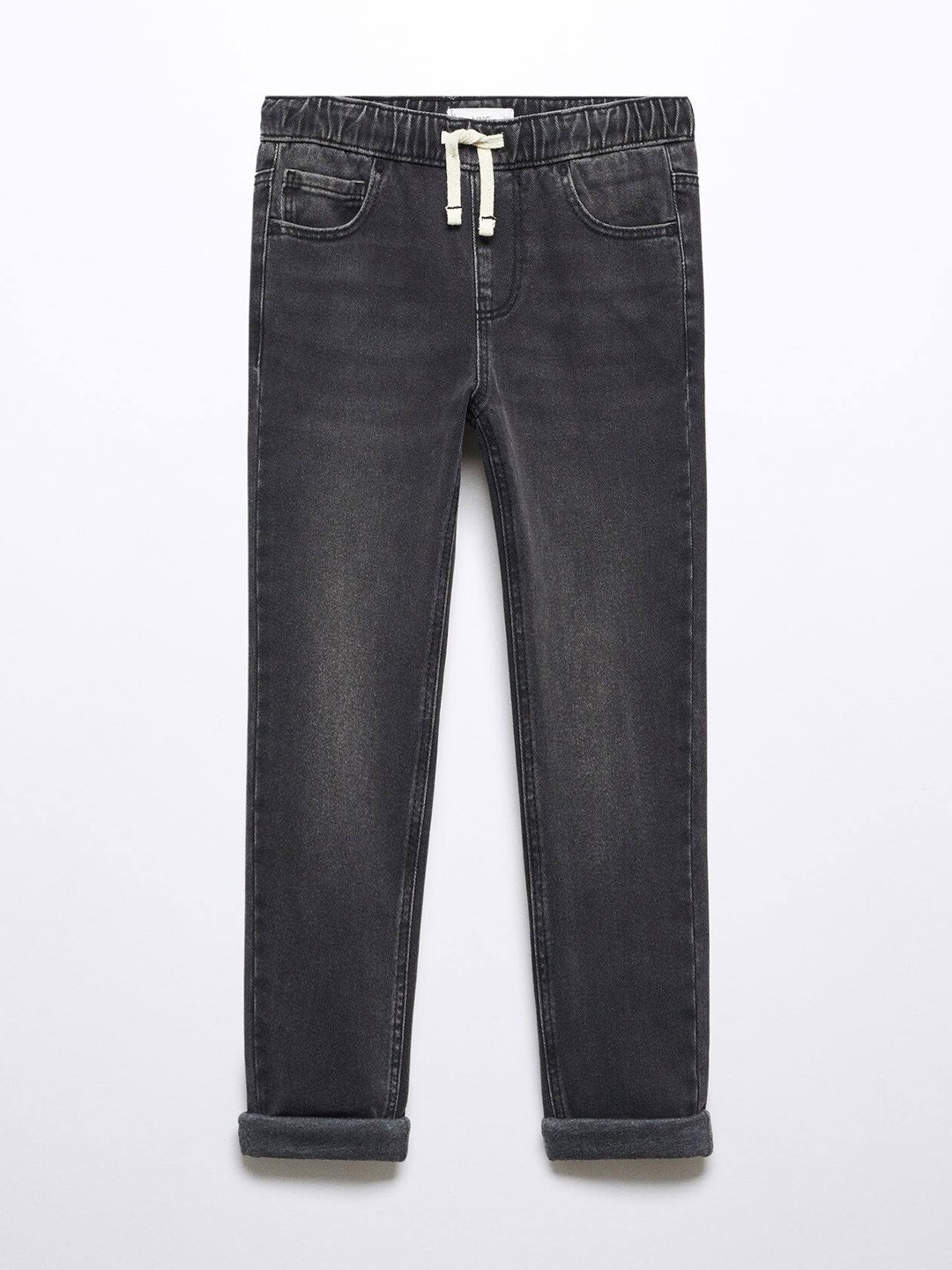 

Mango Kids Boys 100% Cotton Light Fade Jeans, Black