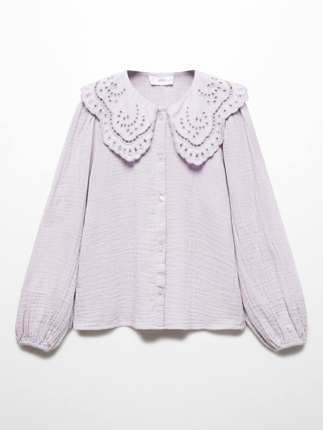 

Mango Kids Girls Opaque Casual Shirt, Lavender