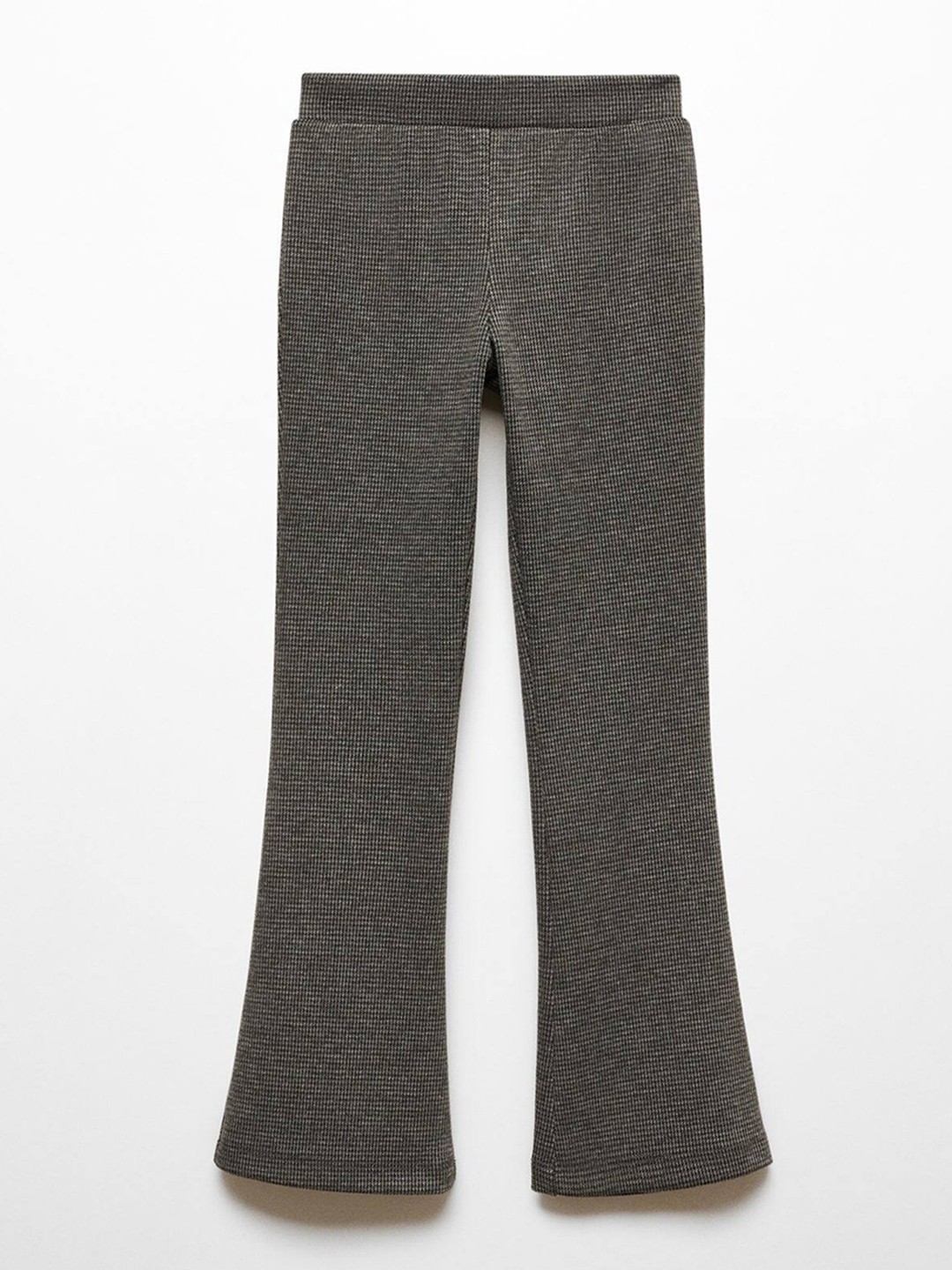 

Mango Kids Girls Self Design Flared Trousers, Grey