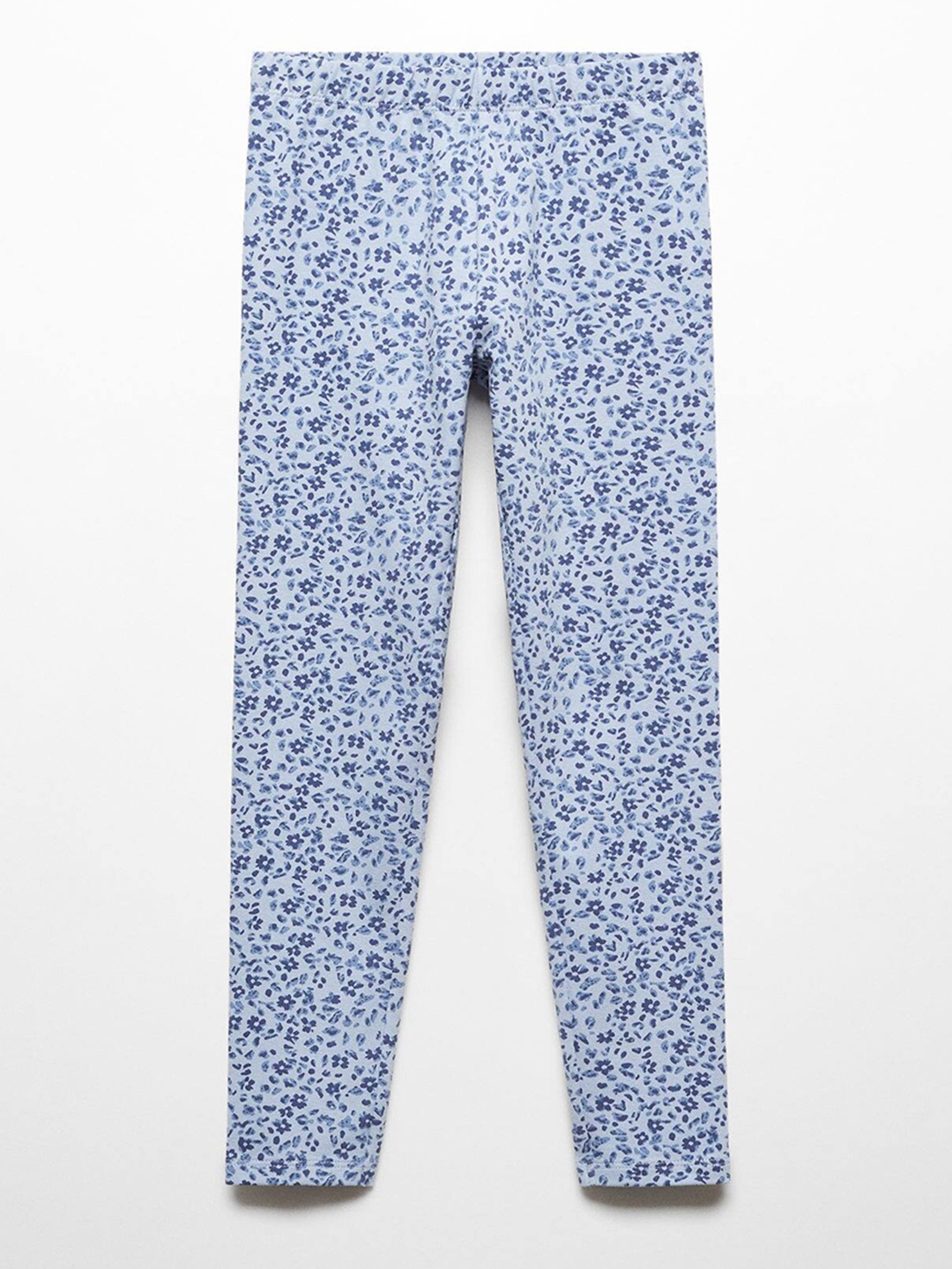 

Mango Kids Girls Floral Printed Ankle Length Leggings, Blue