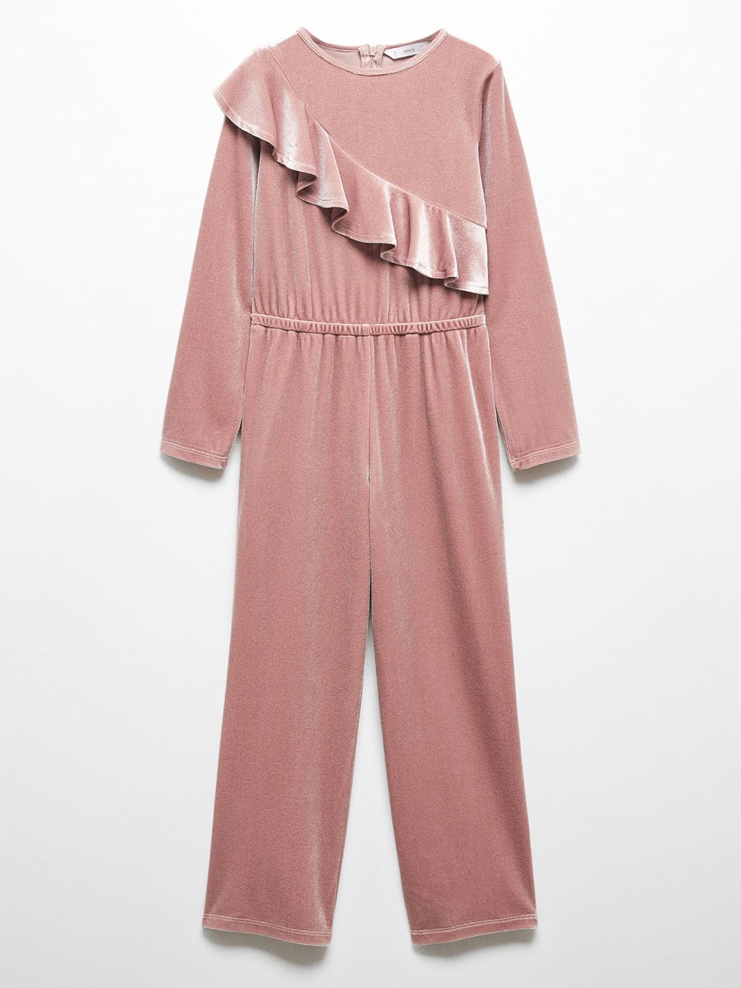 

Mango Kids Girls Basic Jumpsuit with Ruffles, Rose