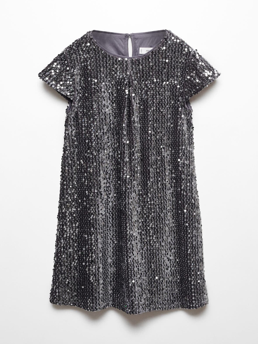 

Mango Kids Embellished A-Line Dress, Silver