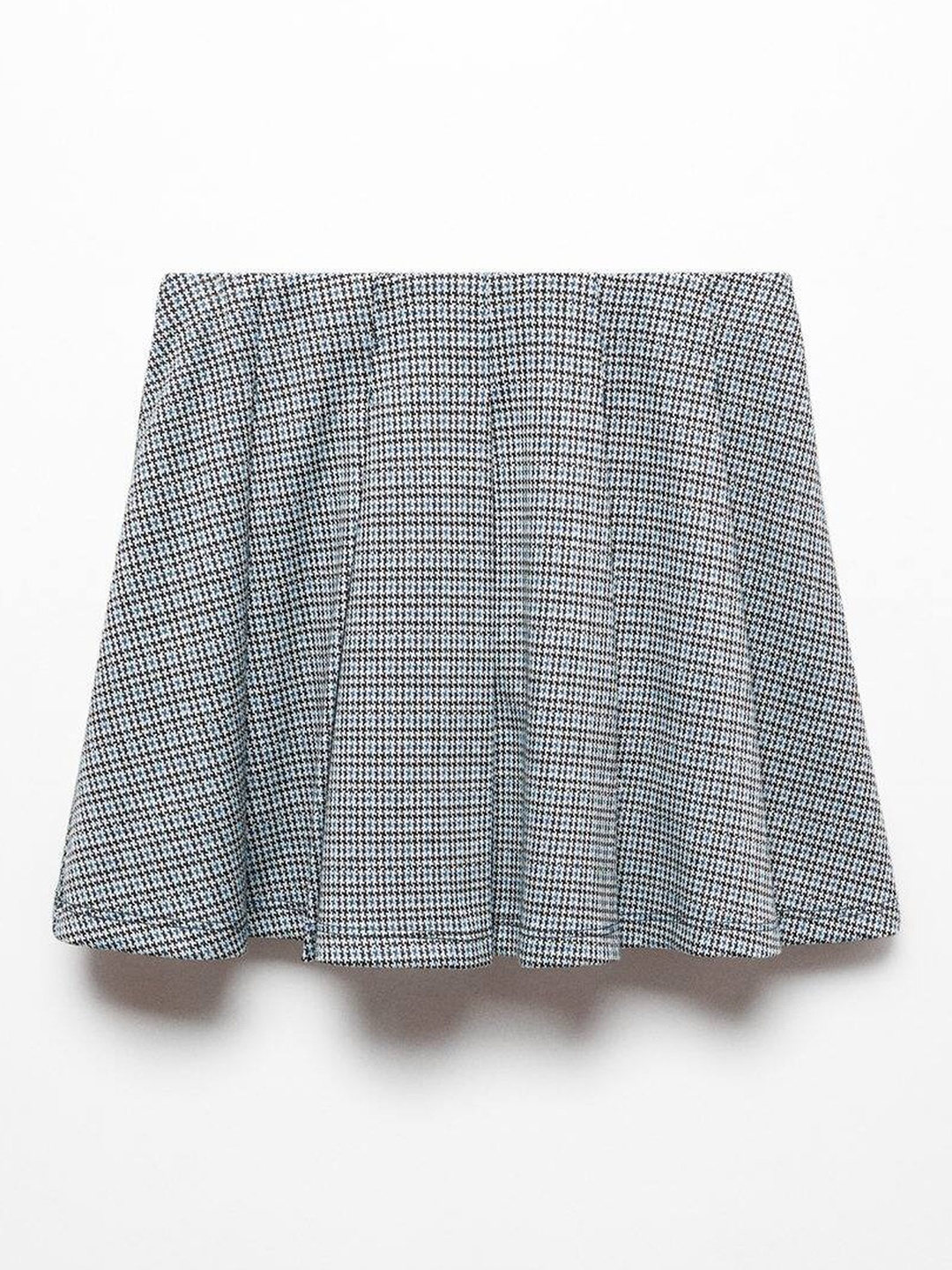 

Mango Kids Girls Houndstooth Printed Flared Skirt, Blue