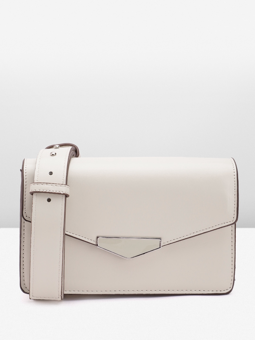 

MANGO Structured Sling Bag, Off white