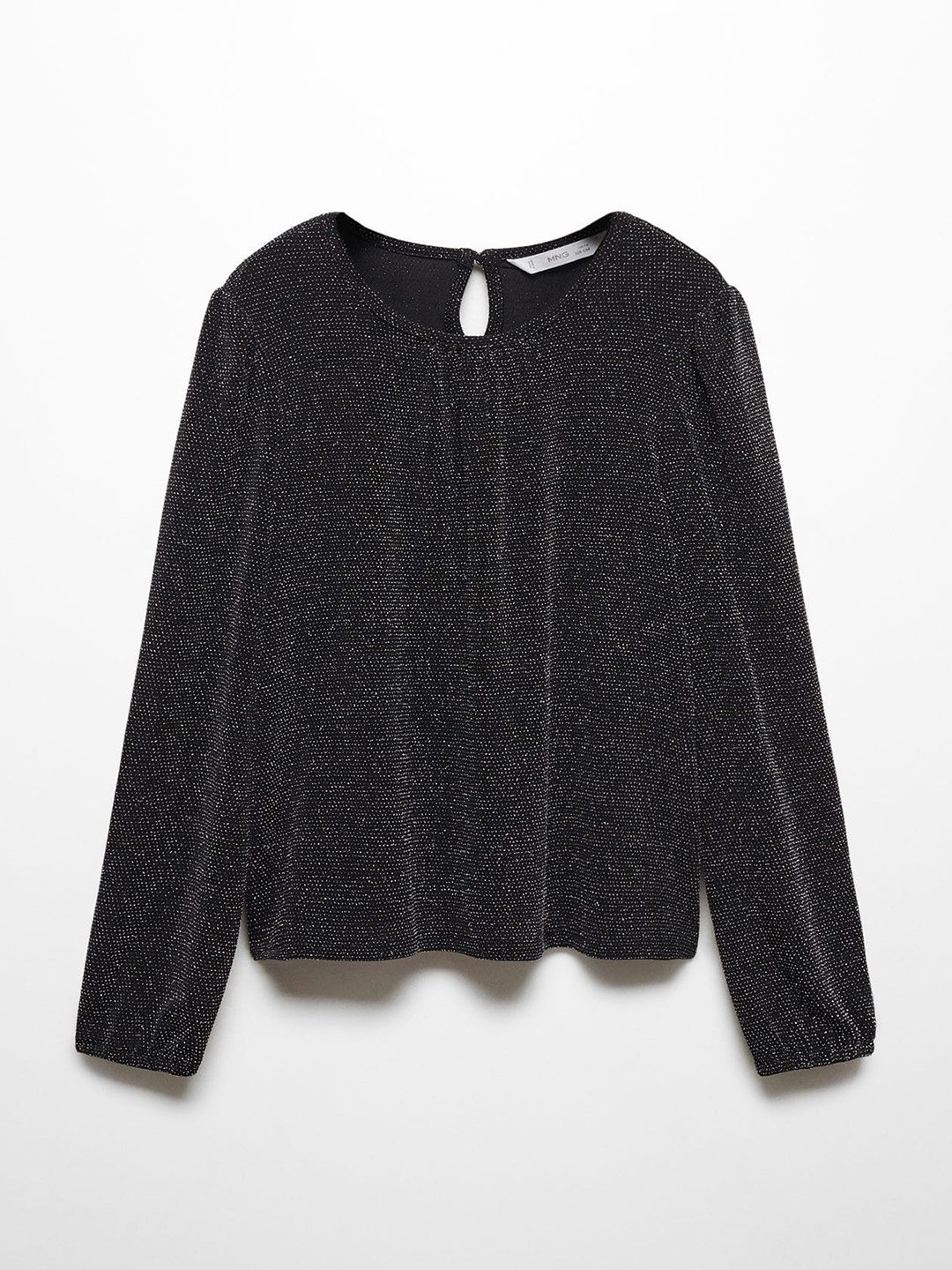 

Mango Kids Girls Self Design Top, Black