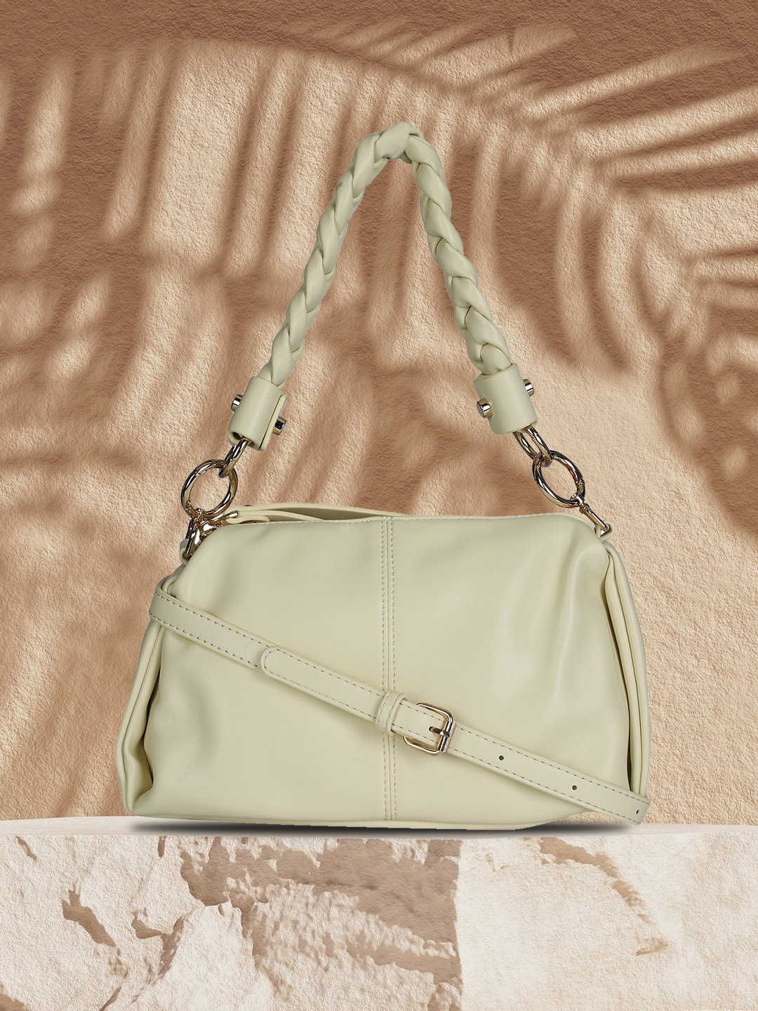 

MINI WESST Oversized Structured Shoulder Bag, Yellow