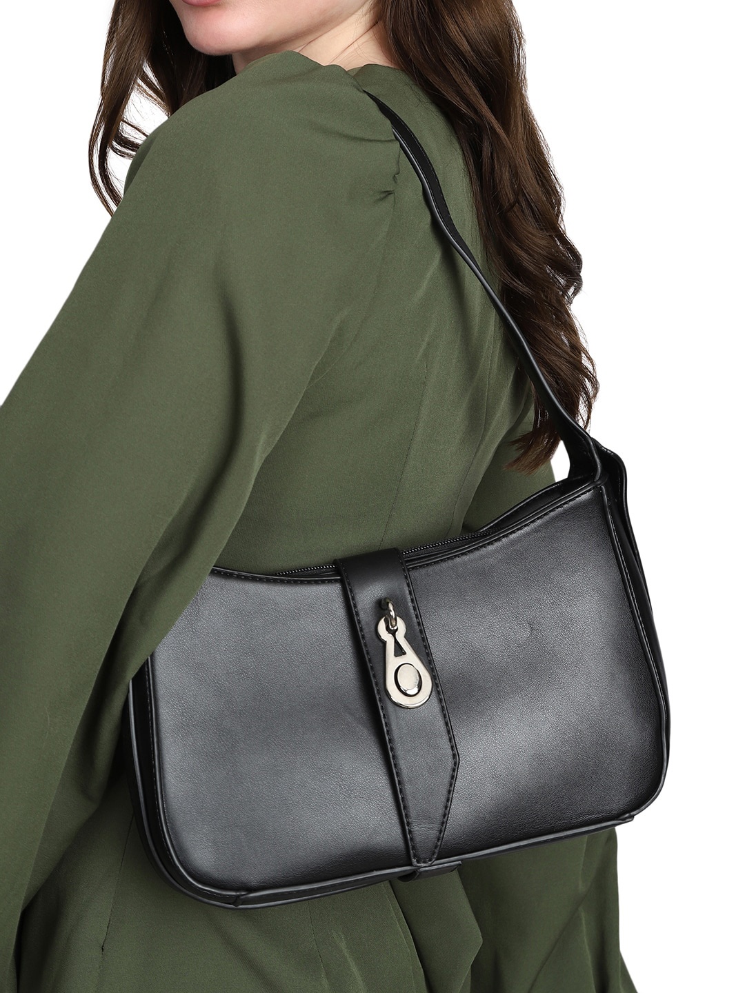 

MINI WESST Half Moon Hobo Bag, Black