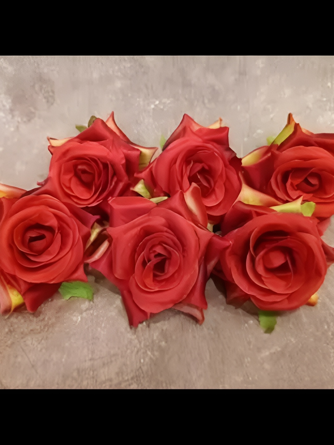 

Satyam Kraft Red 6 Pieces Rose Artificial Flower