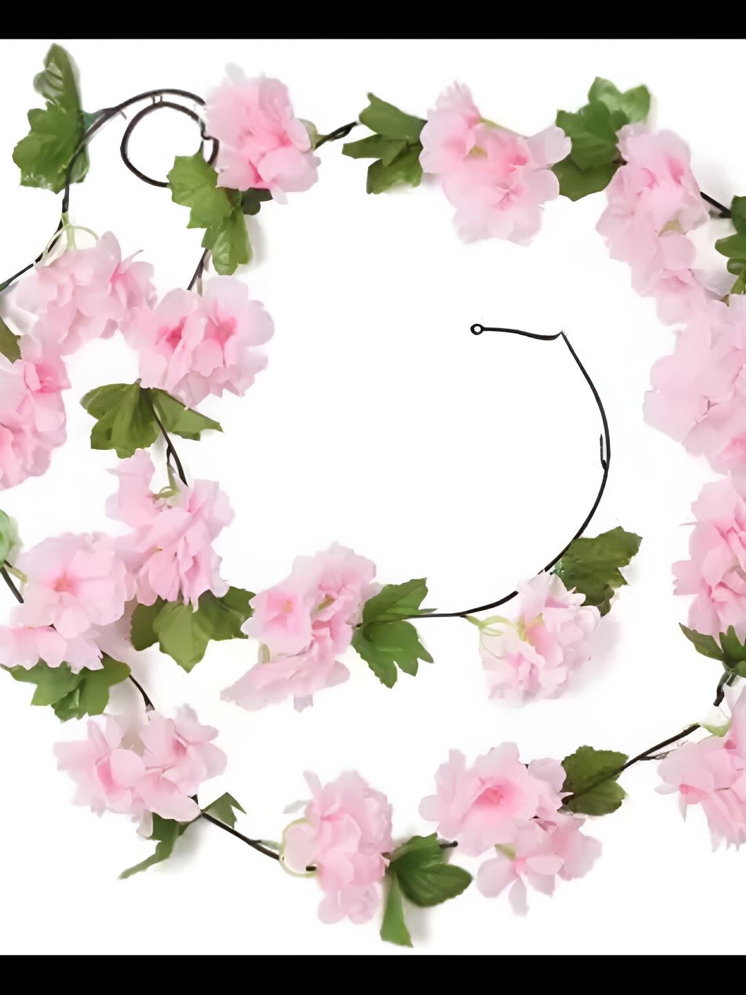 

Satyam Kraft Pink & Green 2 Pcs Hanging Cherry Blossom Artificial Flower