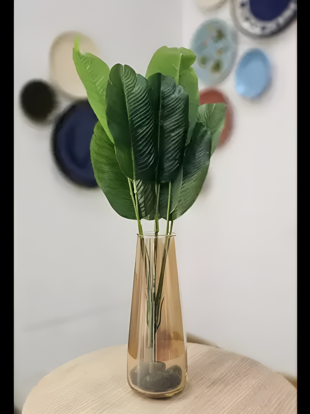 

Satyam Kraft Pack of 2 Banana Leaves Bunch, Green