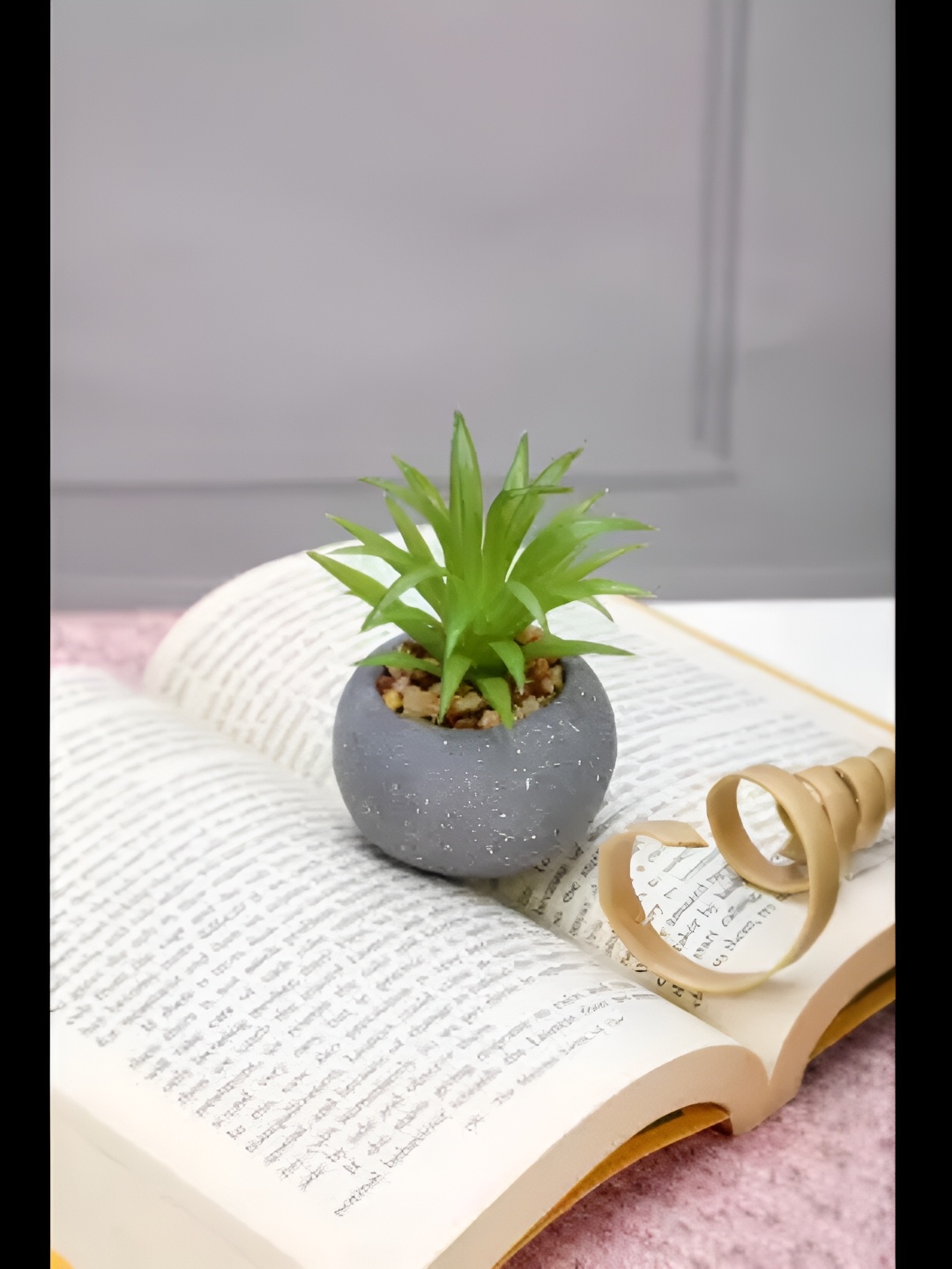 

Satyam Kraft Green Succulent Artificial Plant With Pot