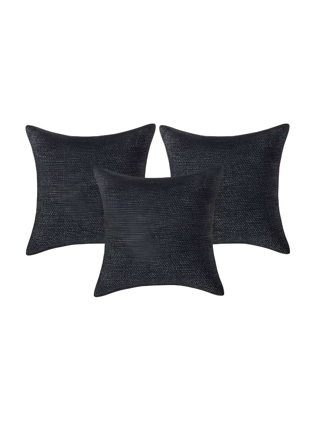

CASA-NEST Black 3 Pieces Jute Cotton Cushion Covers