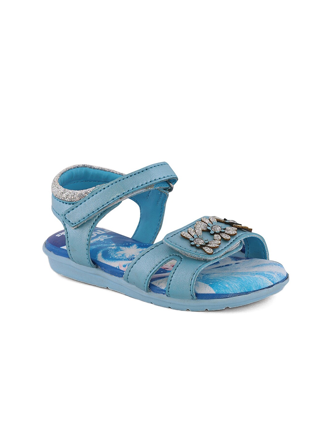 

Bubblegummers Girls Embellished Open Toe Flats, Blue
