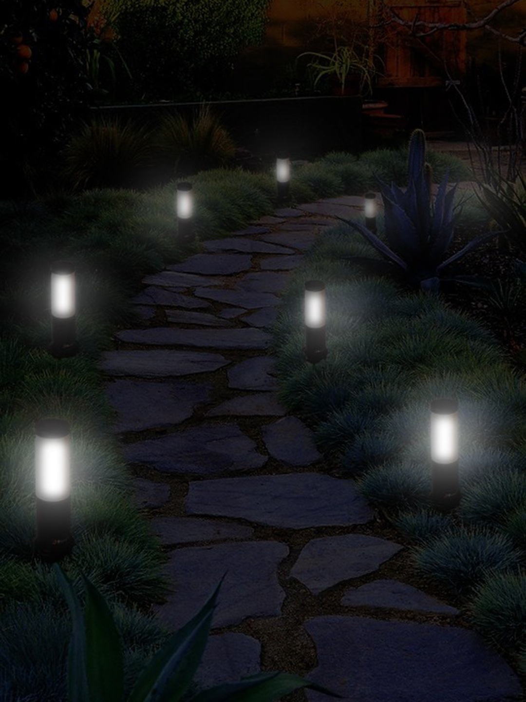 

BENE Benjamin Bollard Black & White 6 Pieces Waterproof And Rustproof Outdoor Lamp