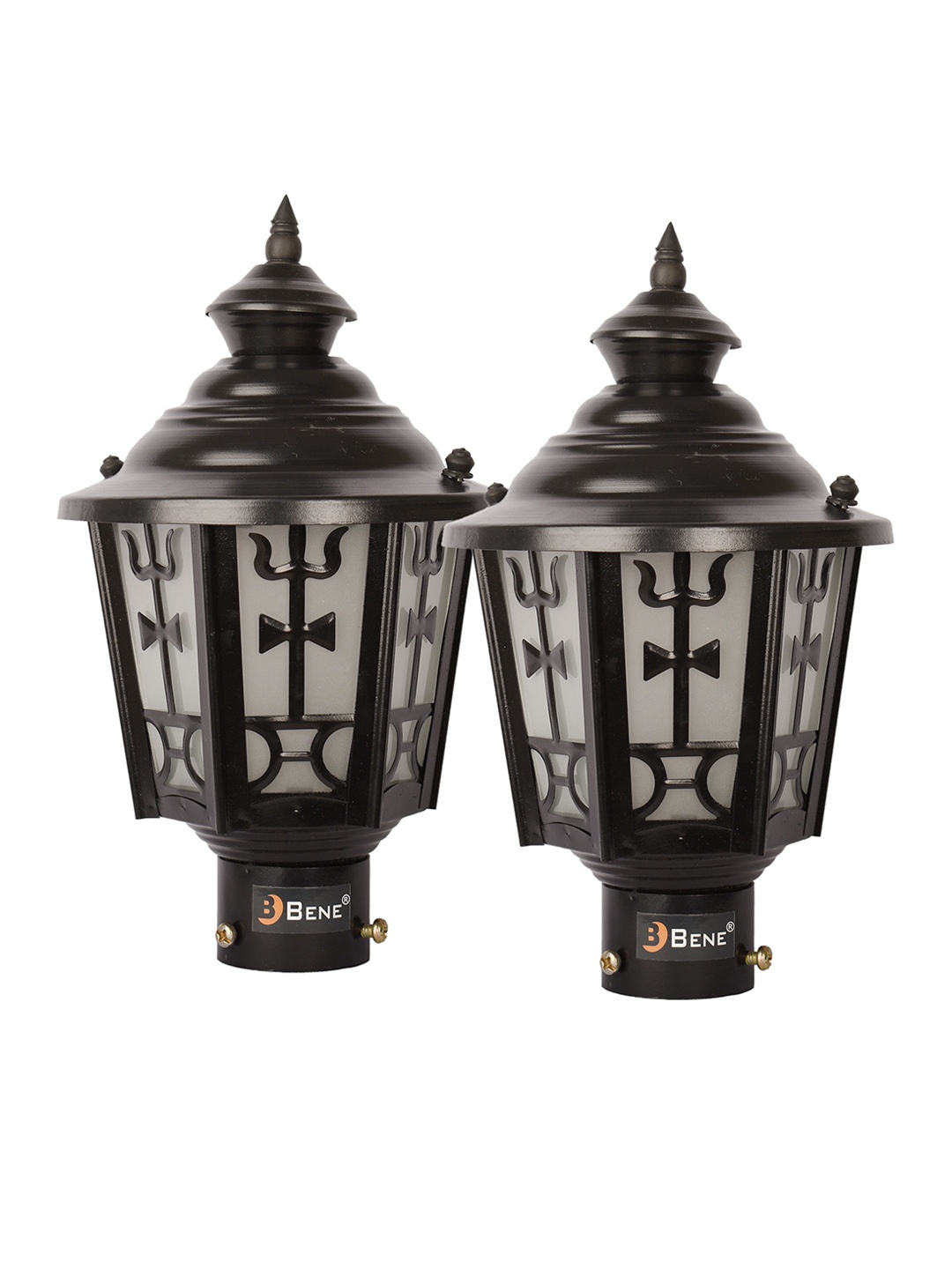 

BENE Black & White 2 Pieces Waterproof & Rustproof Frustum Outdoor Lamps