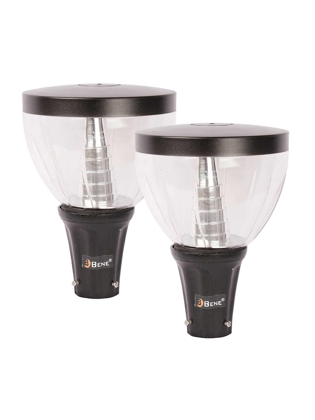 

BENE 2 Pieces Black & White Metal Outdoor Lamps