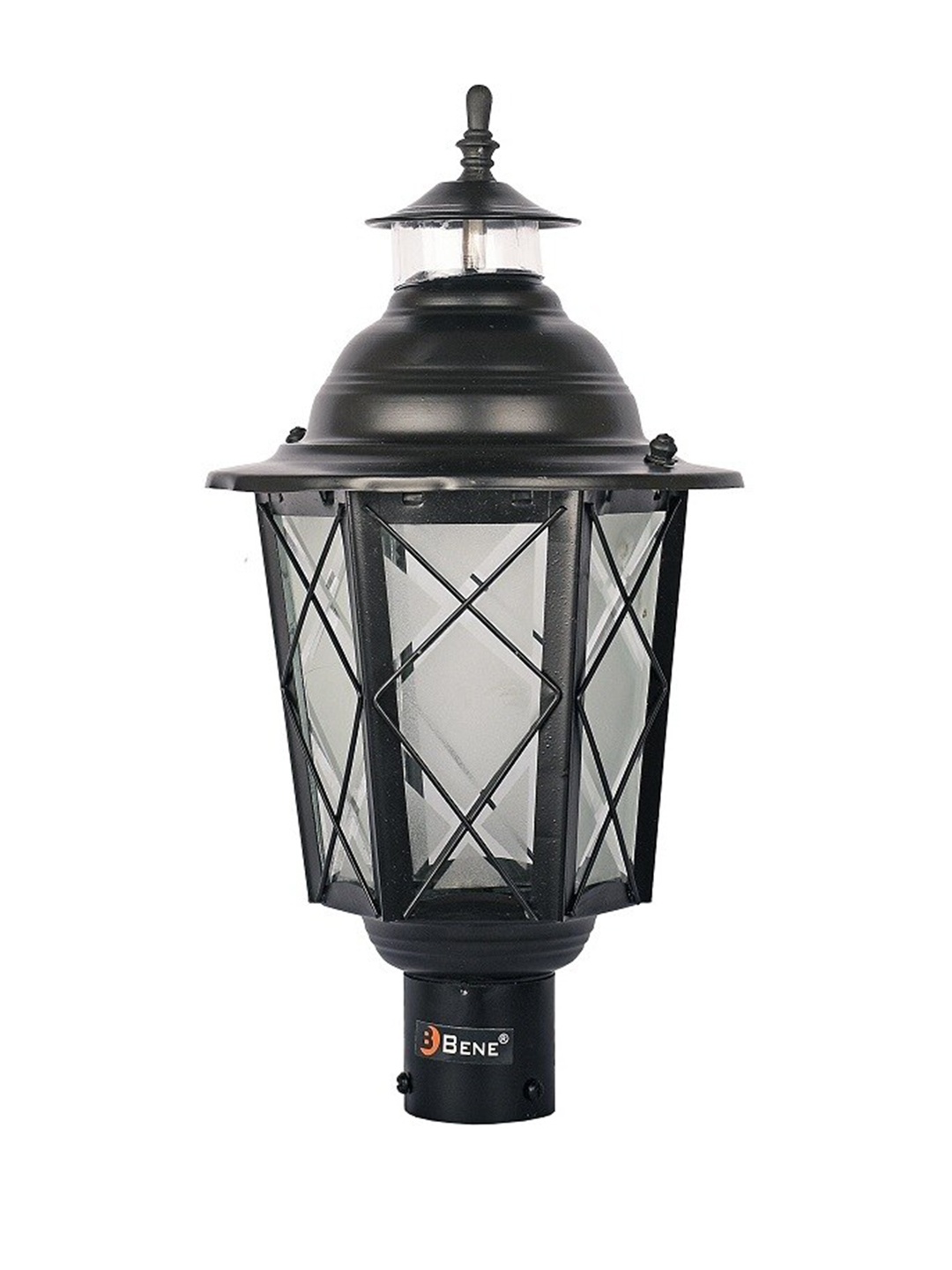 BENE Black & Transparent Textured Outdoor Lamps