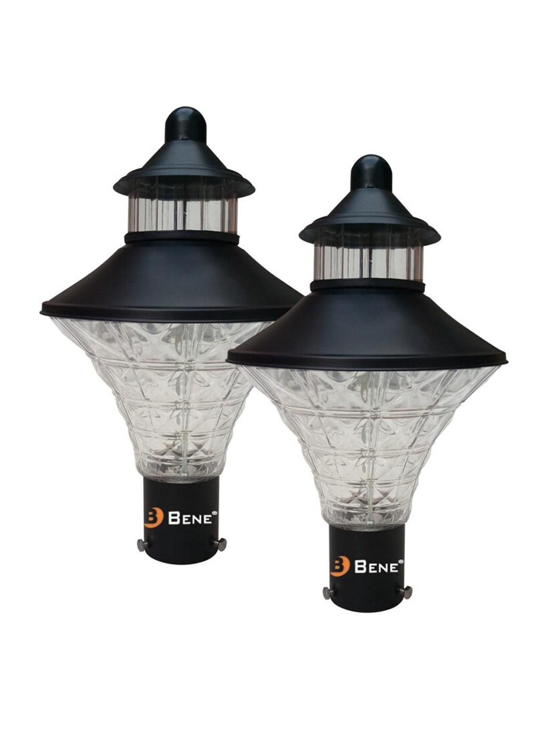 

BENE Black & Green 2 Pieces Self Assembly Frustum Outdoor Lamps