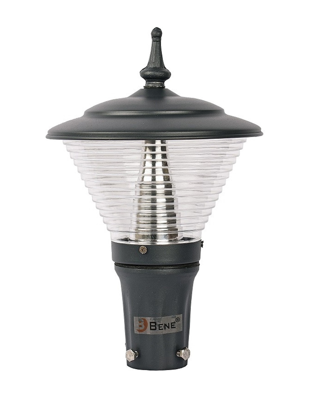 BENE Grey & Transparent Spherical Shaped Waterproof & Rustproof Outdoor Lamps