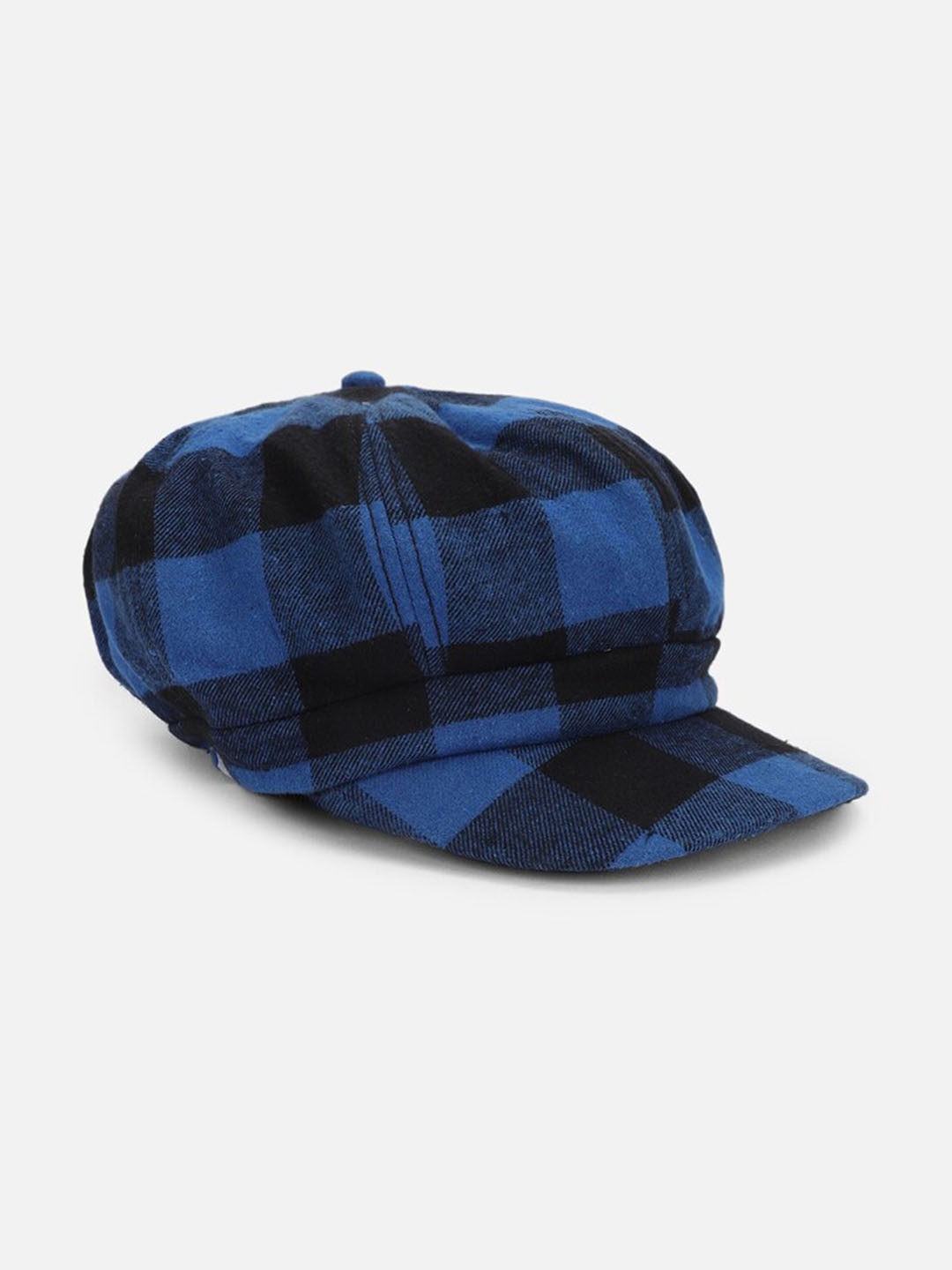 FOREVER 21 Checked Baseball Cap, Blue
