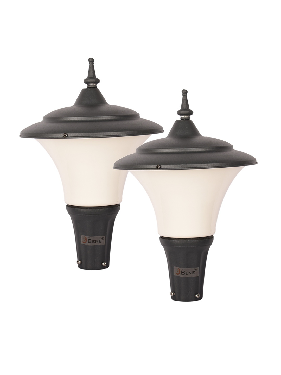 BENE Fetor Grey & White 2 Pieces Self Assembly Outdoor Lamps