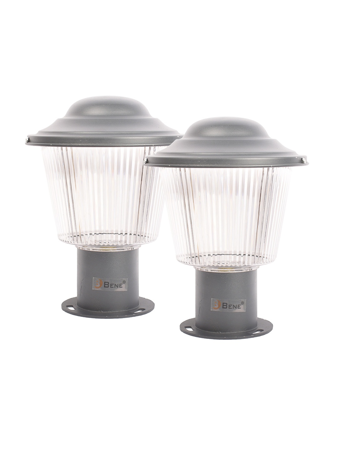 

BENE Reed Grey & White 2 Pieces Self Assembly Frustum Outdoor Lamps