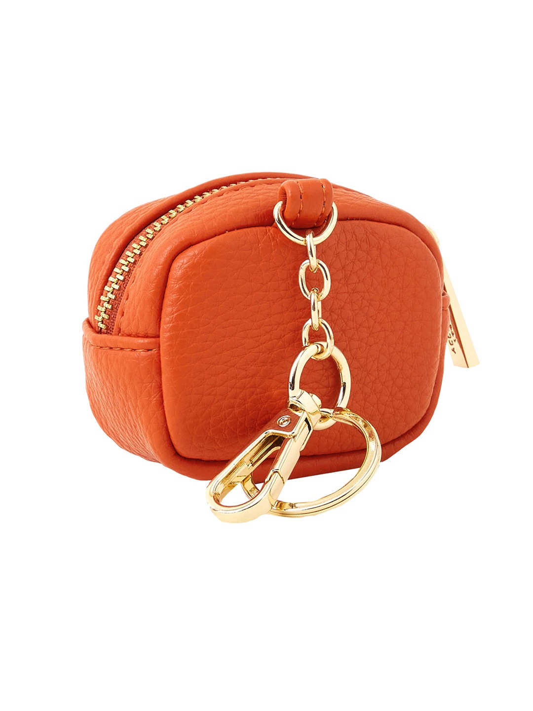 

Accessorize London Premium Quality Earphone Keyring Case, Orange