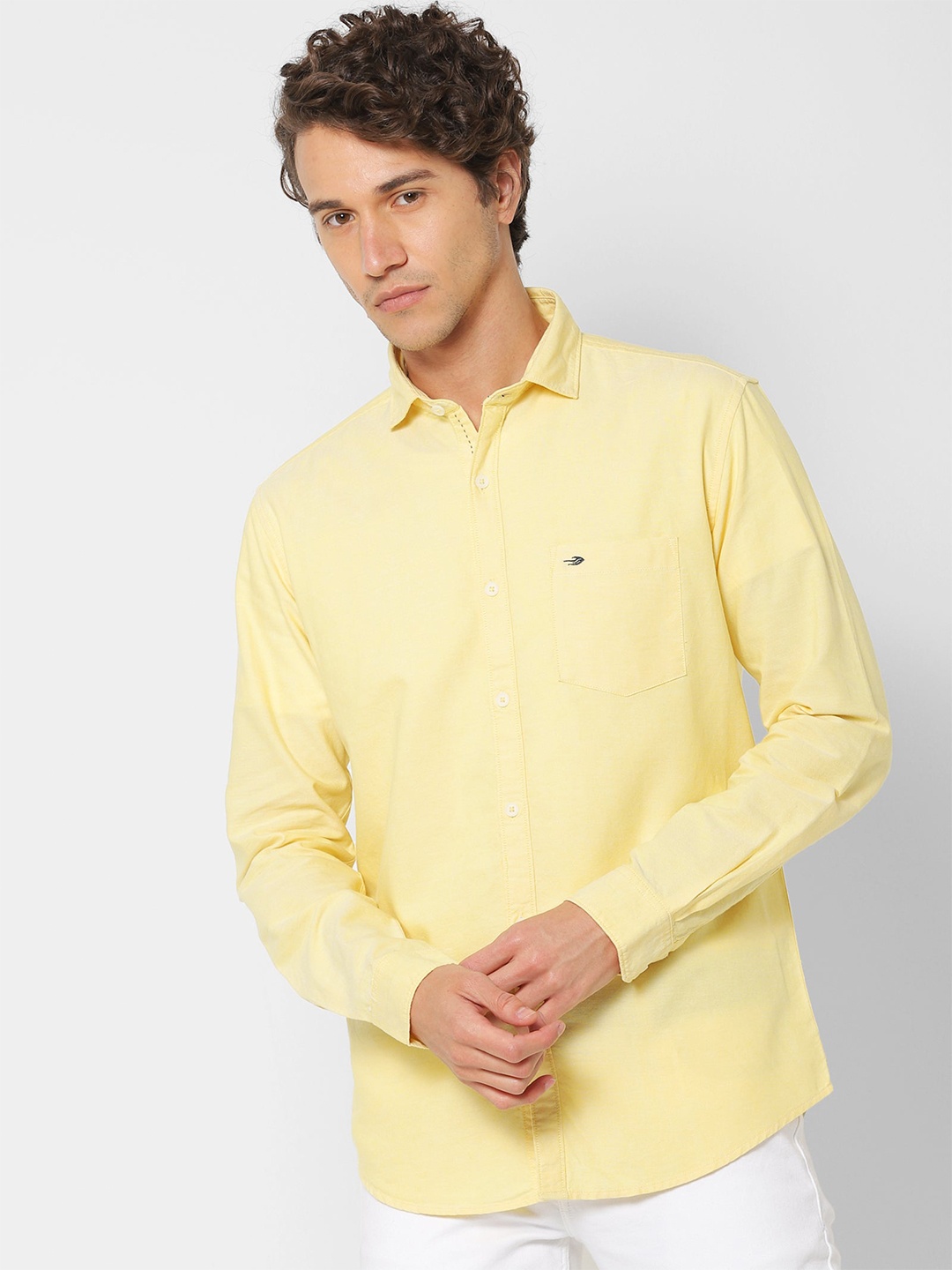 

Red Flame Cotton Casual Shirt, Yellow